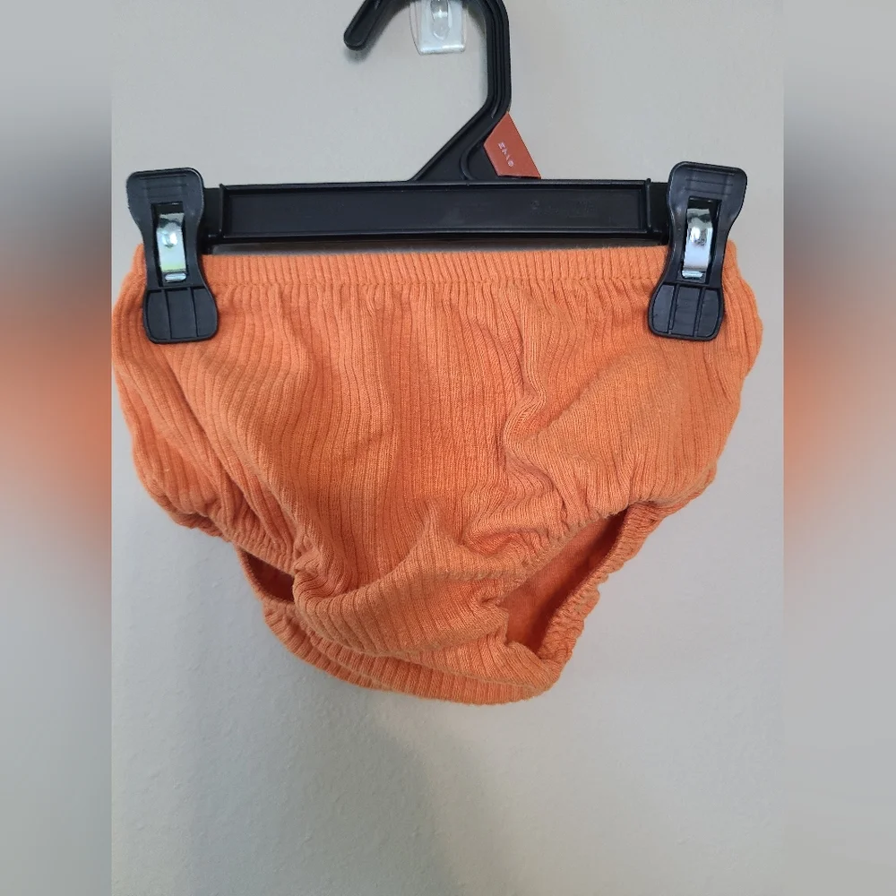 Cat & Jack White and Orange Baby Bloomers